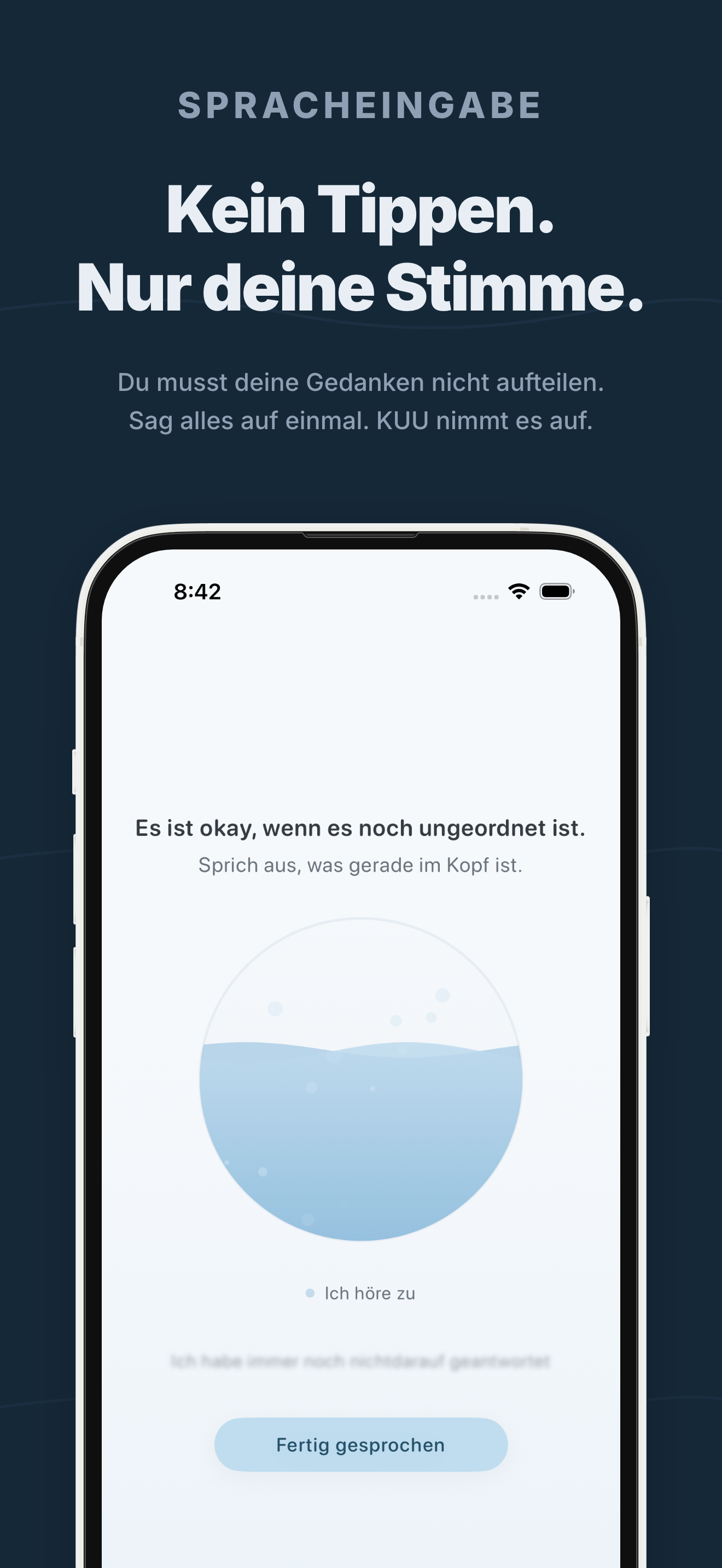 Bildschirm der KUU-App 2