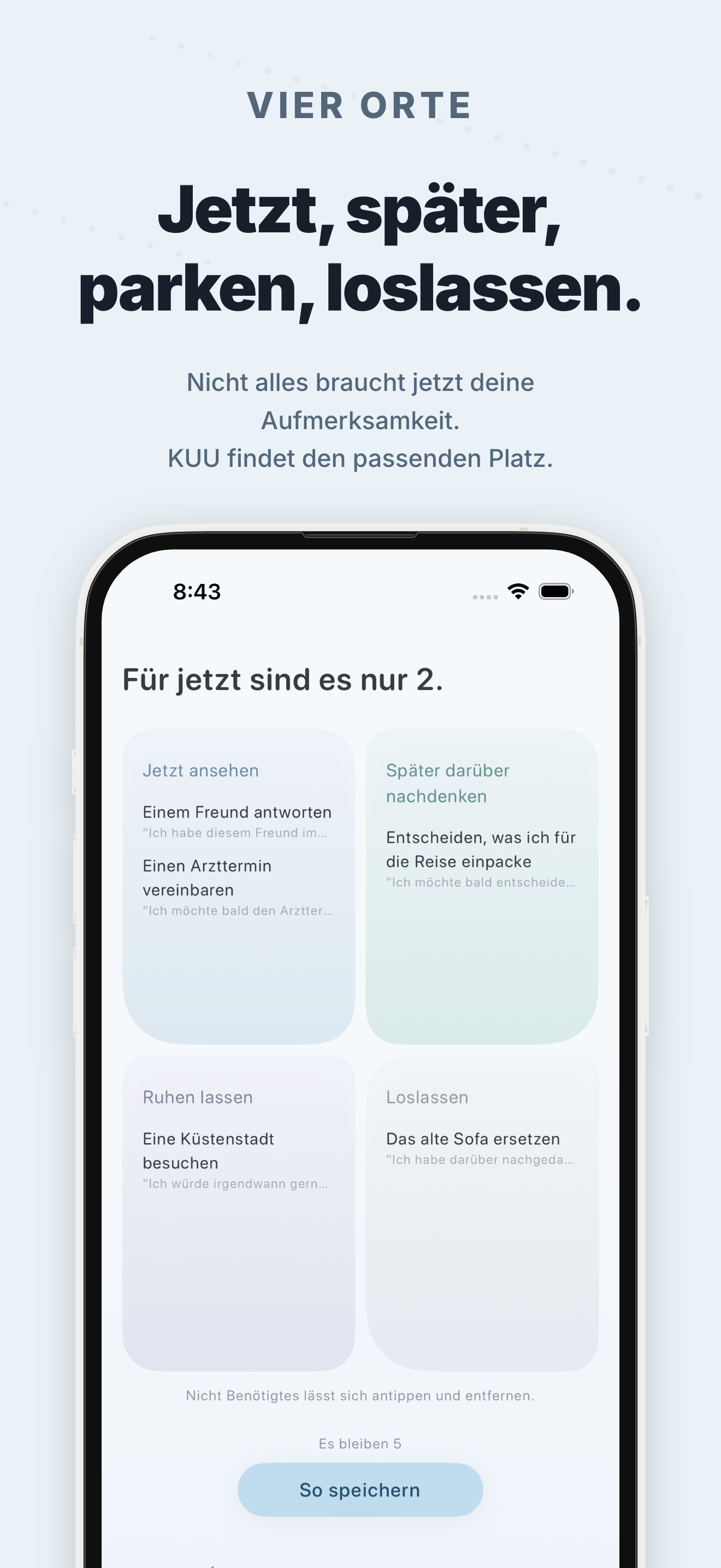 Bildschirm der KUU-App 4