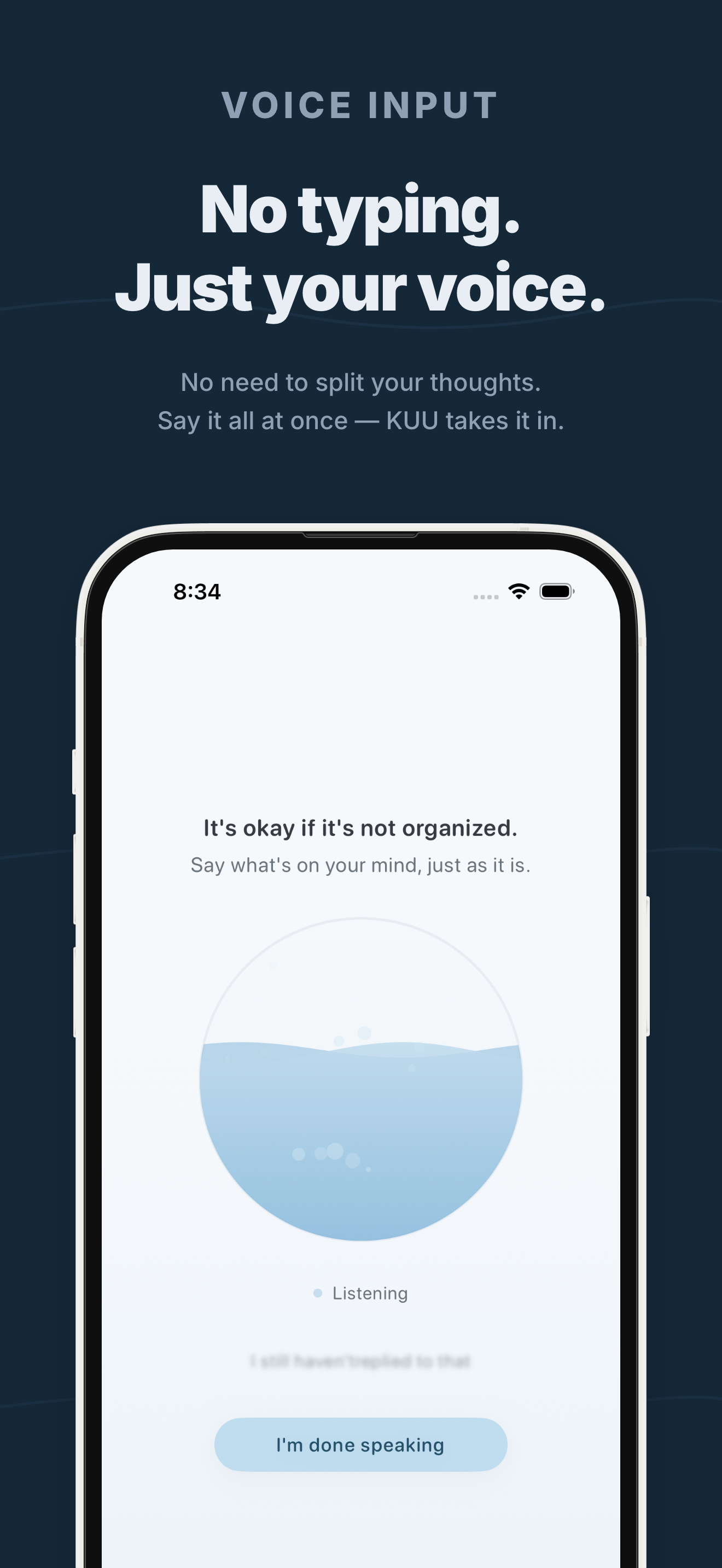 KUU app screen 2