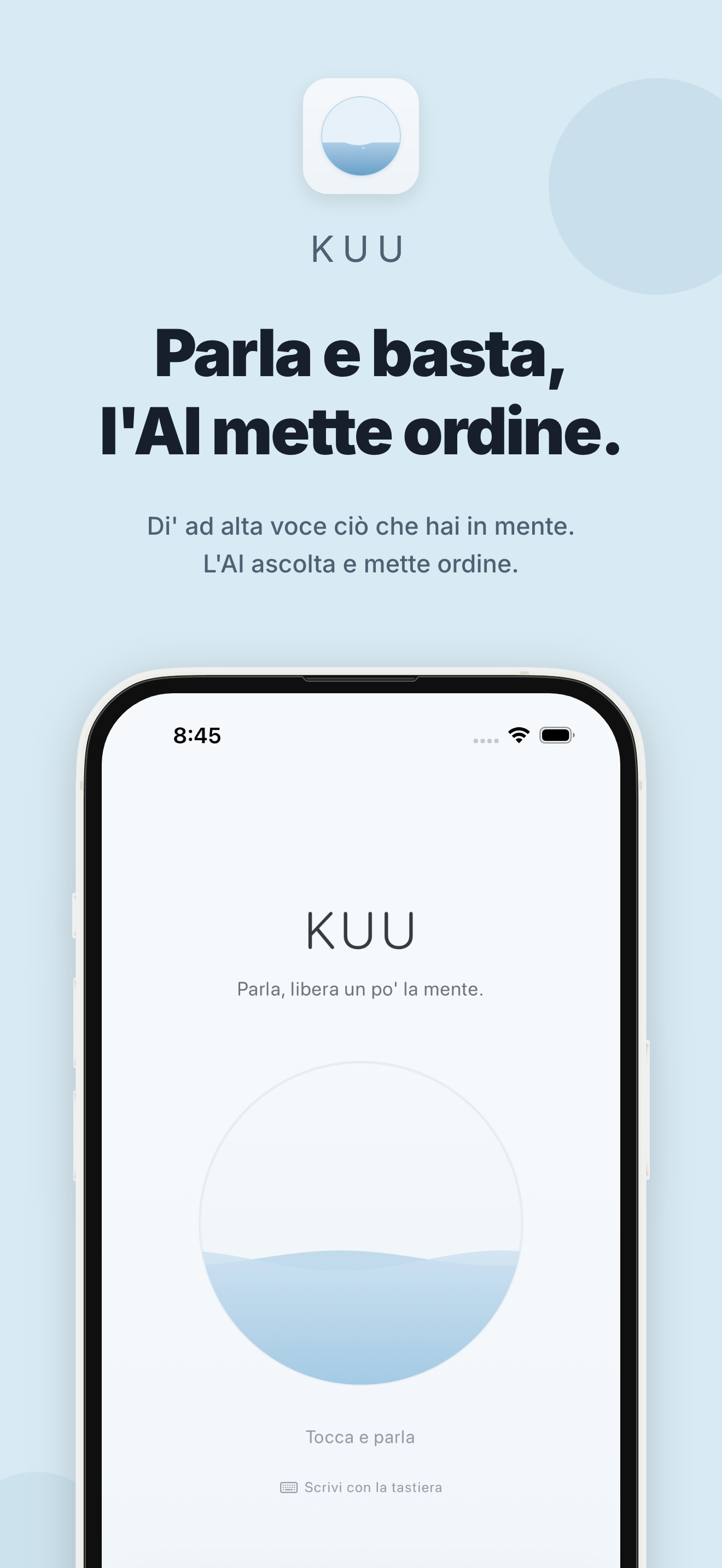 La schermata di KUU 1