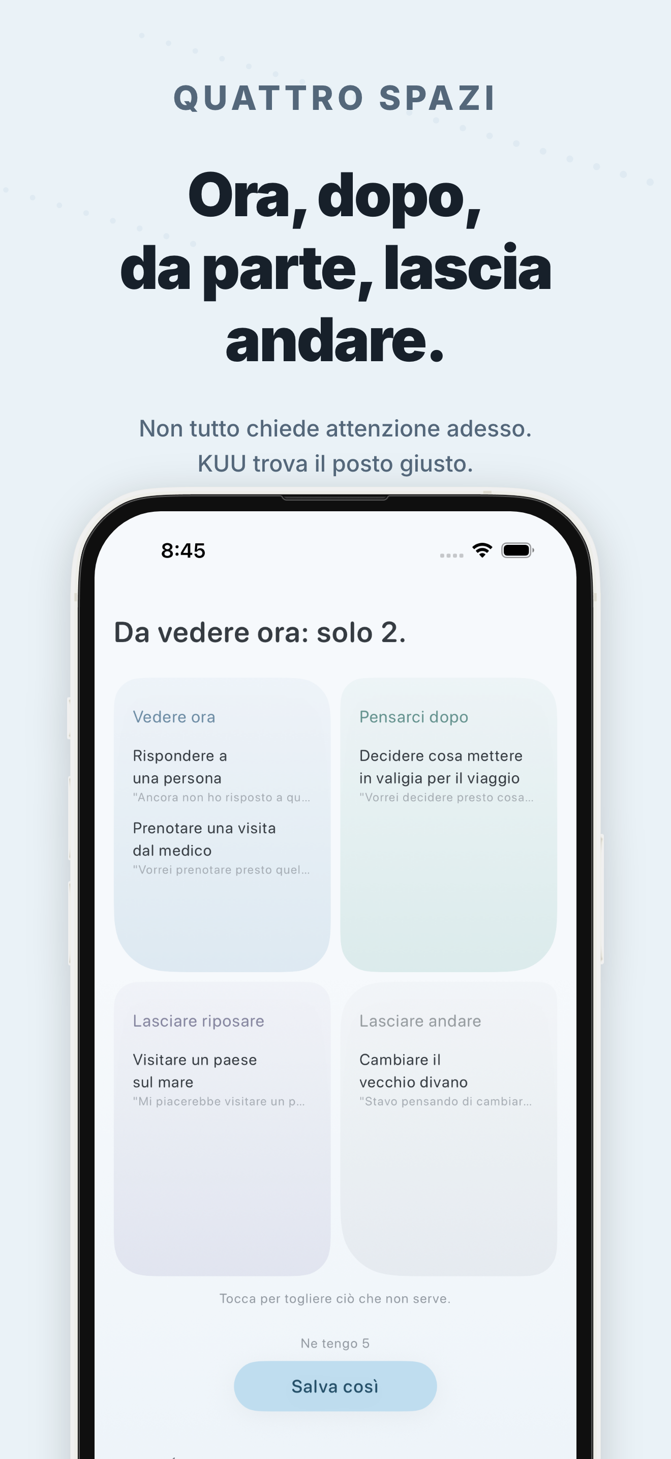 La schermata di KUU 4