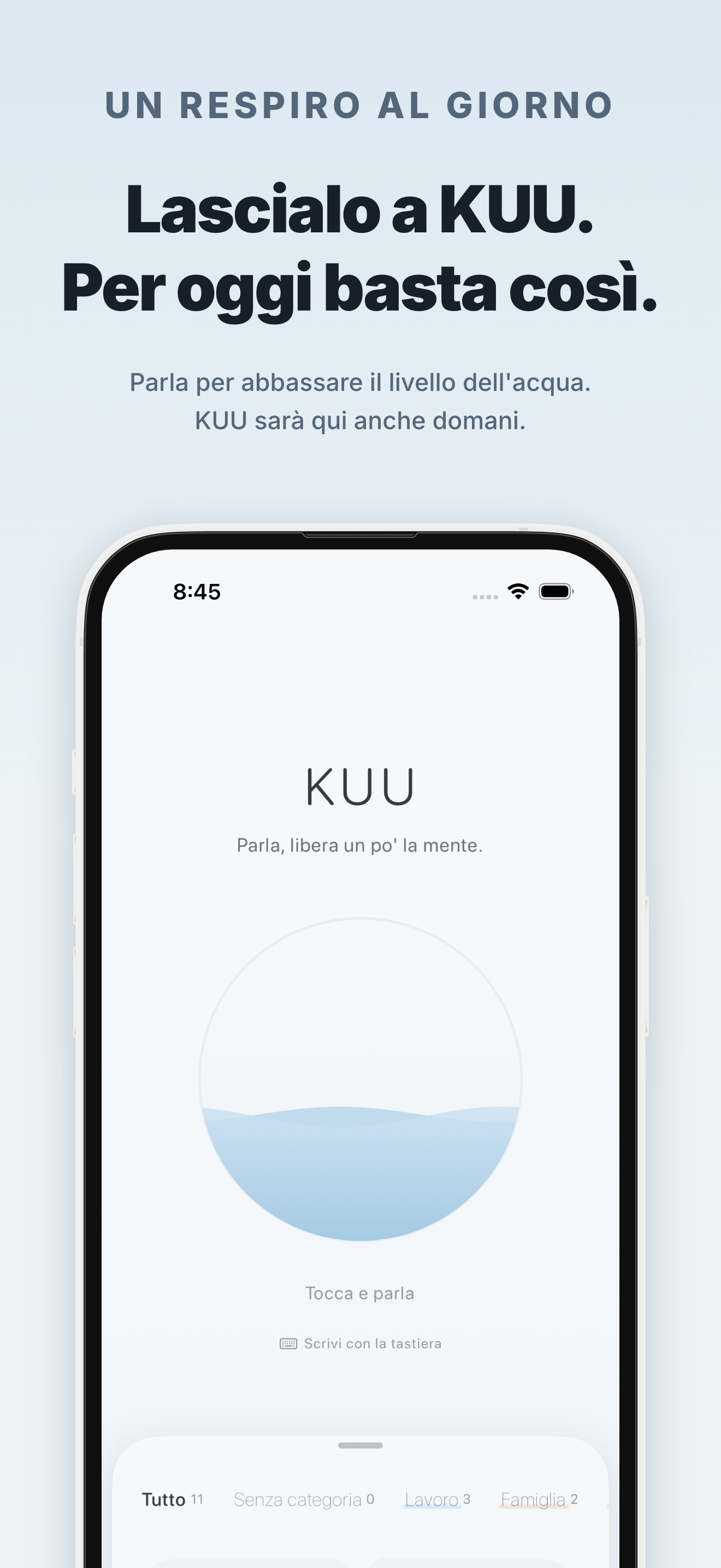 La schermata di KUU 8