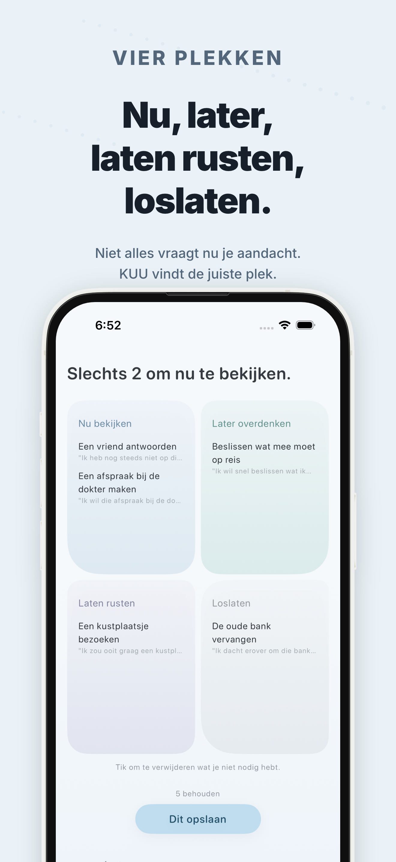 Scherm van de KUU-app 4