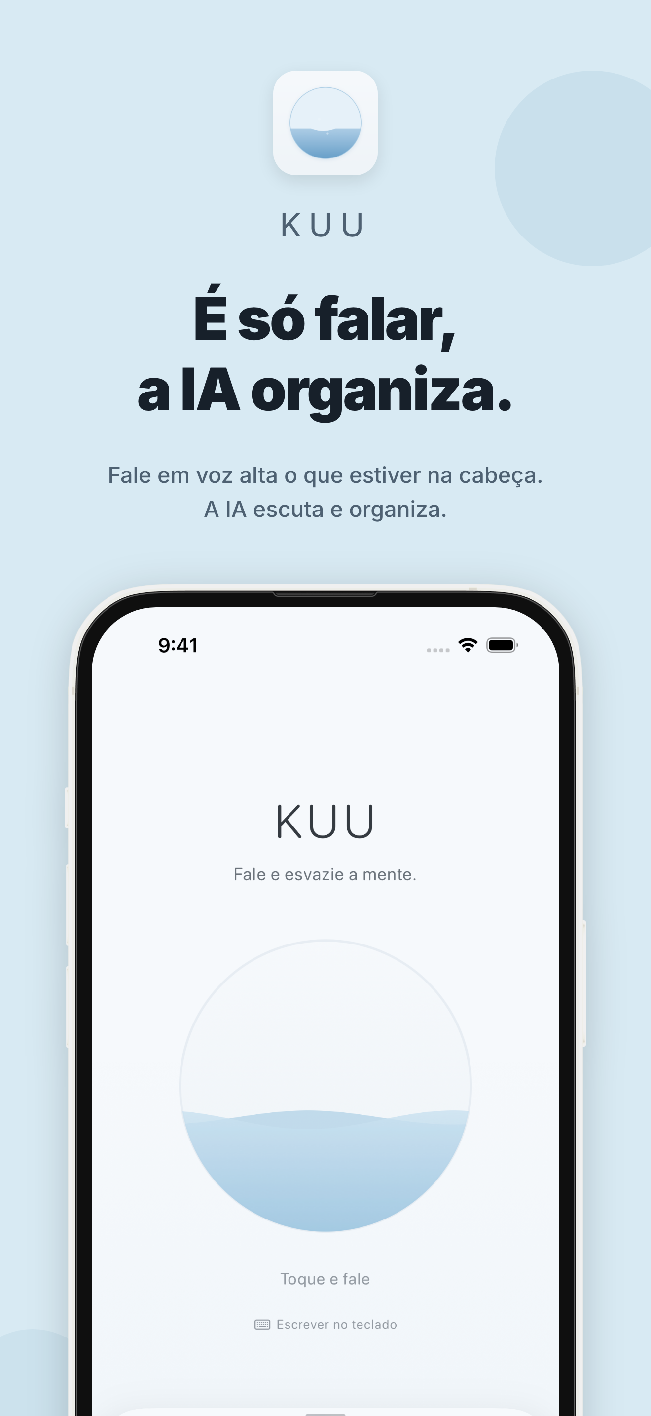Tela do app KUU 1